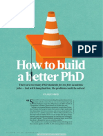 How to Build a Better Phd