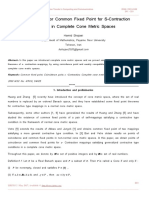 Some Theorem For Common Fixed Point For S-Contraction Mappings in Complete Cone Metric Spaces