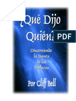 ¿QUE DIJO QUIEN - Cliff Bell PDF