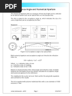 Acceptance Angle and Numerical Aperture