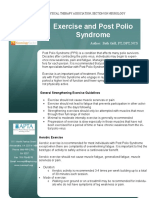 Ddsig Fact Sheet Exercise and Post Polio Syndrome PDF
