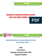 Maklumbalas Pelaksanaan Audit Dalaman UPM PDF