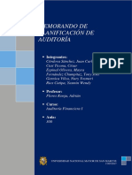 Memorando de Planificación de Auditoria PDF