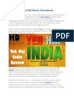Yeh Hai India Full Movie Download: Vishwanathan