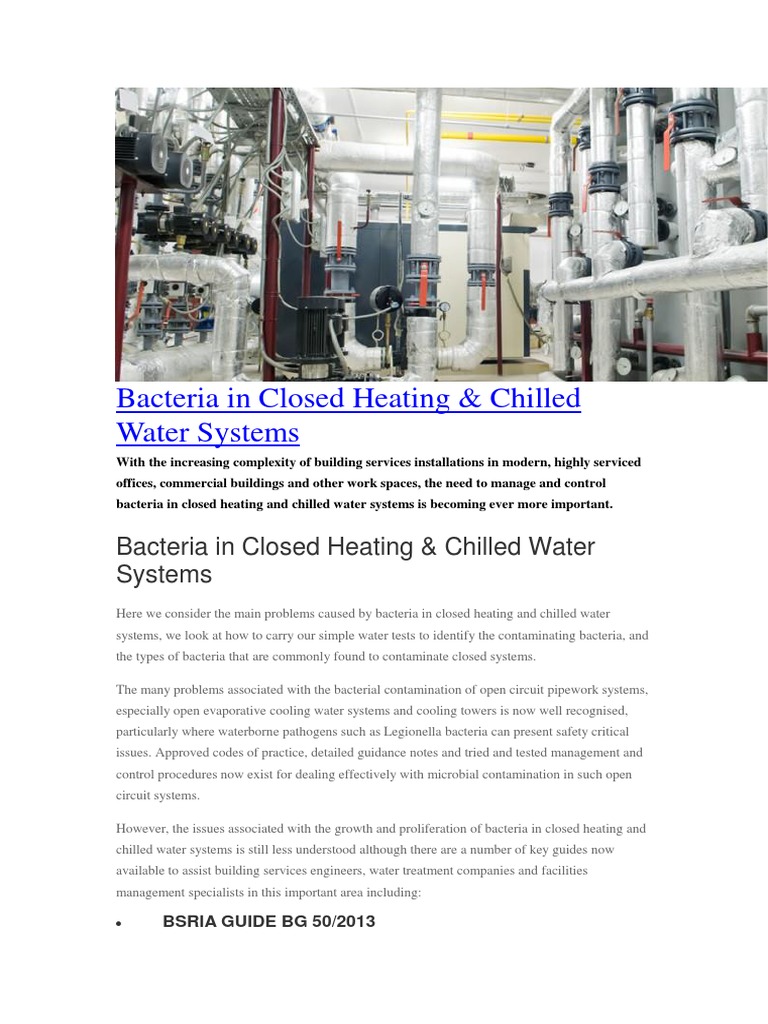 Bacteria in Closed Heating Hvac Bacteria