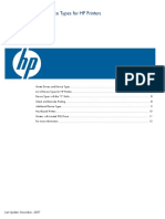 Printers SAP Device Types For HP Printers PDF