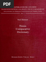 Skinner-Hausa Comparative Dictionary 1996 PDF