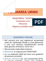 Reabsorbție, Secreție Urinară, Micțiune, Reglare