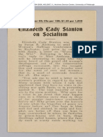 Elizabeth Cady Stanton On Socialism