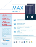 Trina Solar Allmax Multicrustalline 60cell 255W 270W Datasheet India