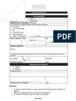 Leave Request Form: Employee Name Department Manager/Superior Reporting To Rohit Jain