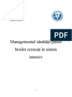 Managementul Sanatatii Puilor Broiler
