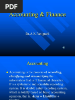 Introduction To Finance and Accounting