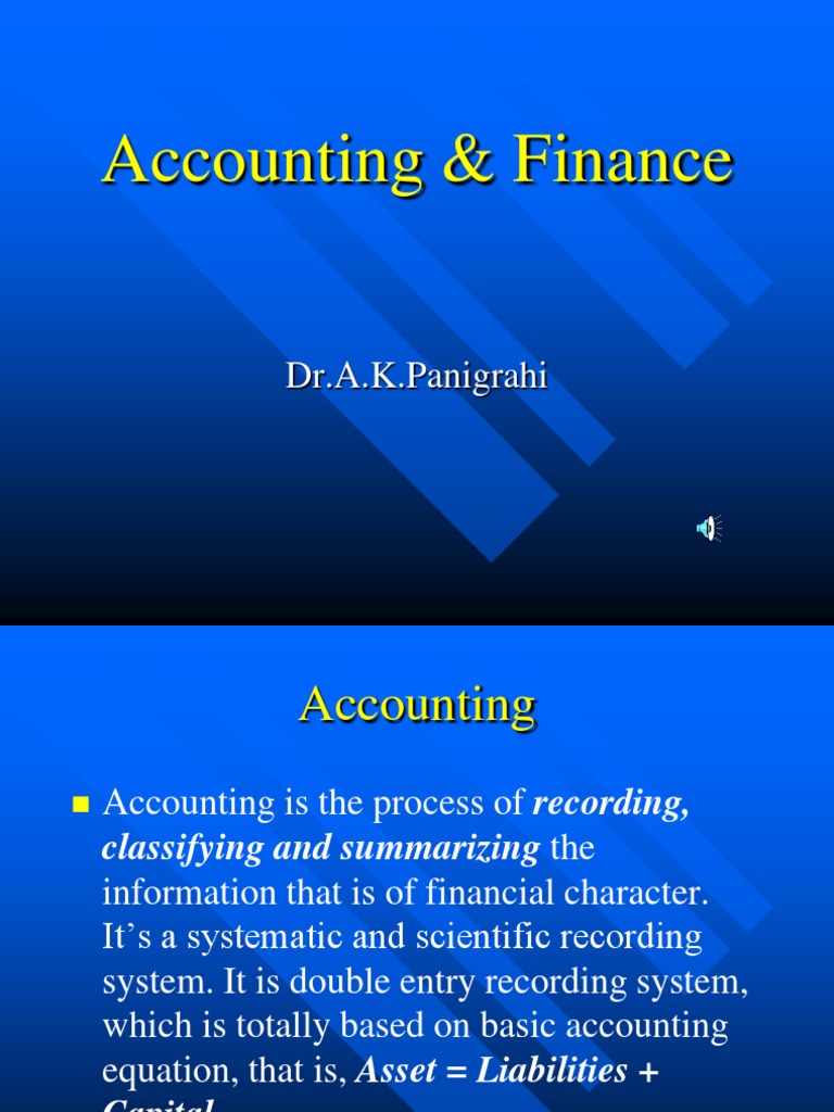 Introduction To Finance and Accounting | Download Free PDF | Capitalism ...