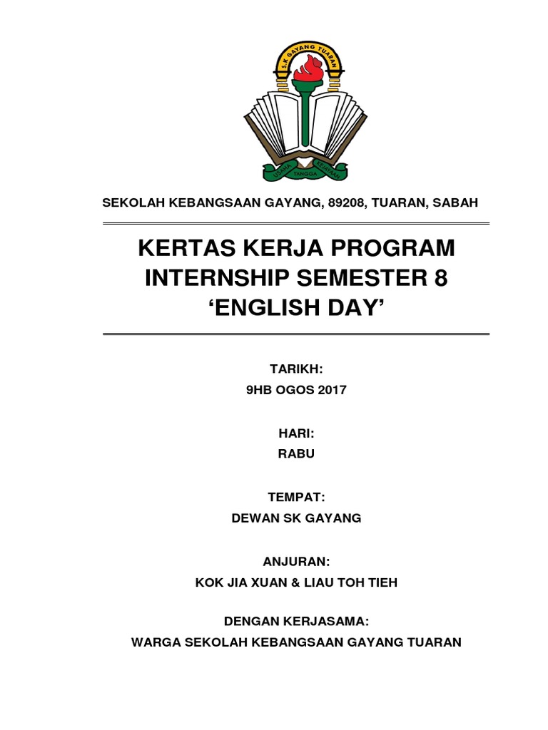Kertas Kerja English Day