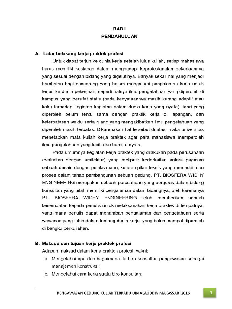Contoh Laporan Pengawasan Proyek Gedung Seputar Laporan