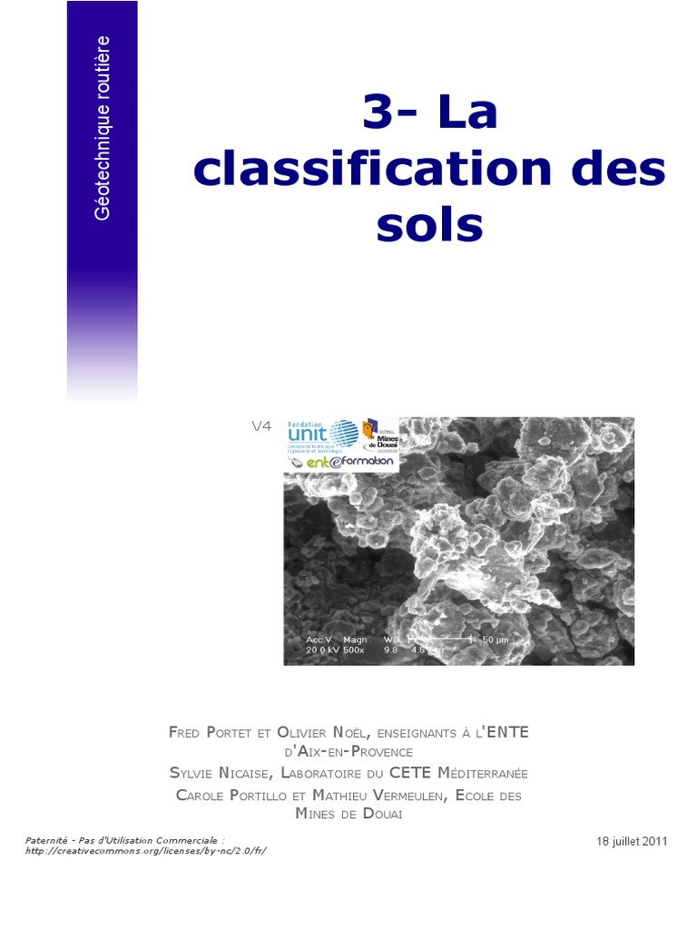 Classification des sols en géotechnique | PDF | La nature | Matériaux