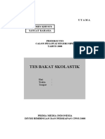 Contoh Soal Tes Bakat Skolastik 2008 PDF