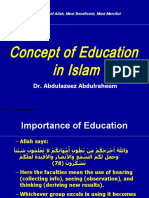 Concept of Education in Islam: Dr. Abdulazeez Abdulraheem