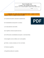 Ficha de Trabalho - Grupo Nominal, Verbal e Móvel PDF