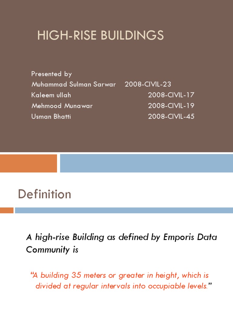 High-Rise Building Design Insights | PDF | Framing (Construction ...