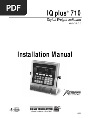 Iq Plus 710 Manual Pdf Troy Weight Electrostatic Discharge