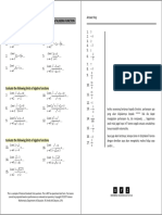 Precalculus: Limits of Algebra Function