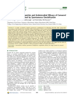 Physicochemical Properties and Antimicrobial Efficacy of Carvacrol Nanoemulsions