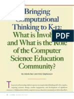 Barr Stephenson-Bringing Computational Thinking To k-12