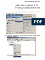 Publicar Una Página Web en El Servidor de IIS
