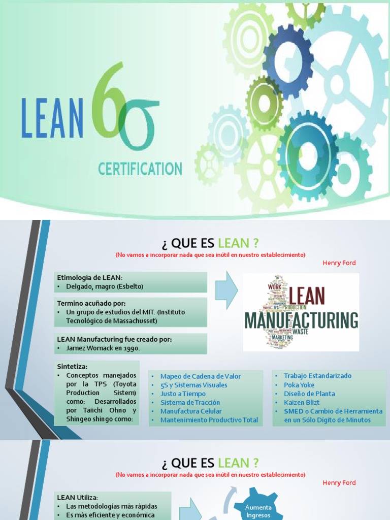 Introducción a Lean Six Sigma | PDF | Ingeniería de Procesos | Six Sigma