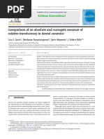 Spink, Lisa Comparison of An Absolute and Surrogate Measure of Relative Translucency in Dental Ceramics