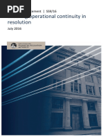 Ensuring Operational Continuity in Resolution
