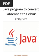 Java Program To Convert Fahrenheit To Celsius Program PDF