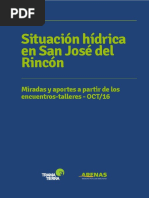 Situación hídrica en San José del Rincón - Santa Fe - Argentina