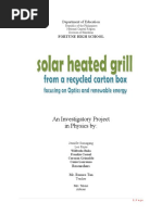 Download Investigatory Project in Physics Focusing on Optics and Renewable Energy Fortune High School by lemonburrito SN35646684 doc pdf