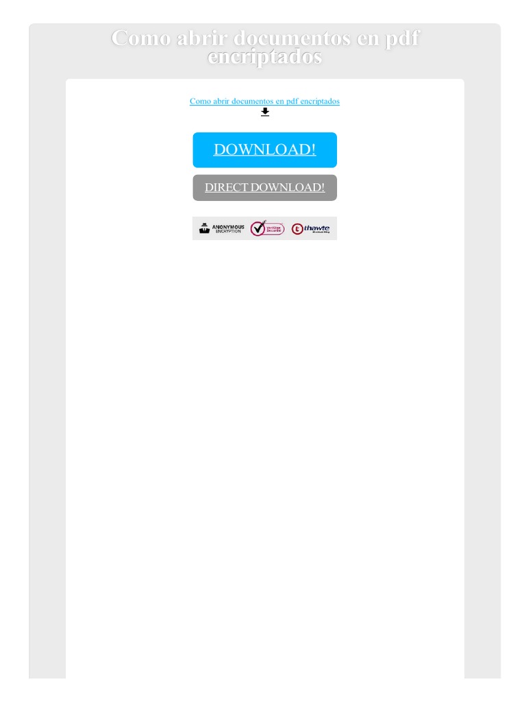Abrir Archivo Encriptado Pdf Printer