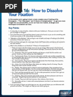 Session 16 - How to Dissolve Your Fixation