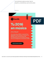 La Música de Tu 2016 Playlist y Estadísticas Personalizadas Miguel Uribe