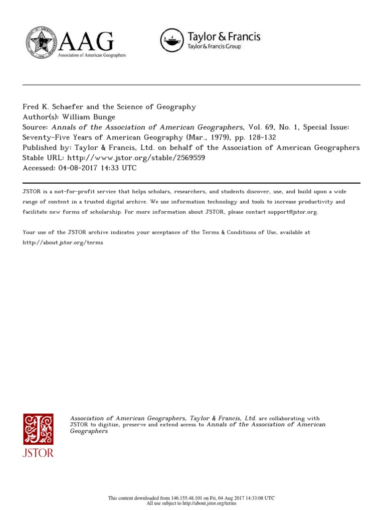 Fred K Schaefer And The Science Of Geography Geography Nazi