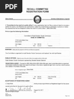 Committee To Recall Senator Nicole Cannizzaro Registration Form
