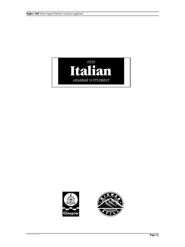 Italian Grammar: Imperfect Tense Guide | PDF | Grammatical Gender ...