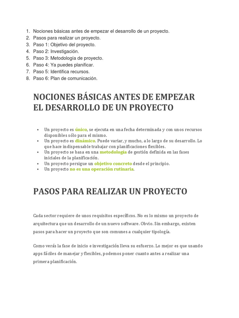 Nociones Basicas Antes De Empezar El Desarrollo De Un Proyecto Planificacion Aplicacion Movil