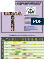 2017 Fall Class Schedule