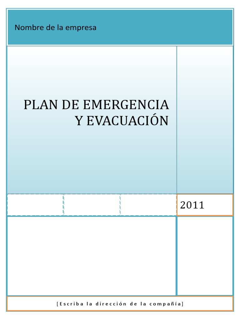 Plan de Emergencia y Evacuación | PDF | Planificación | Contaminación