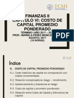 Finanzas II - Cap6 - Costo Capital Promedio Ponderado