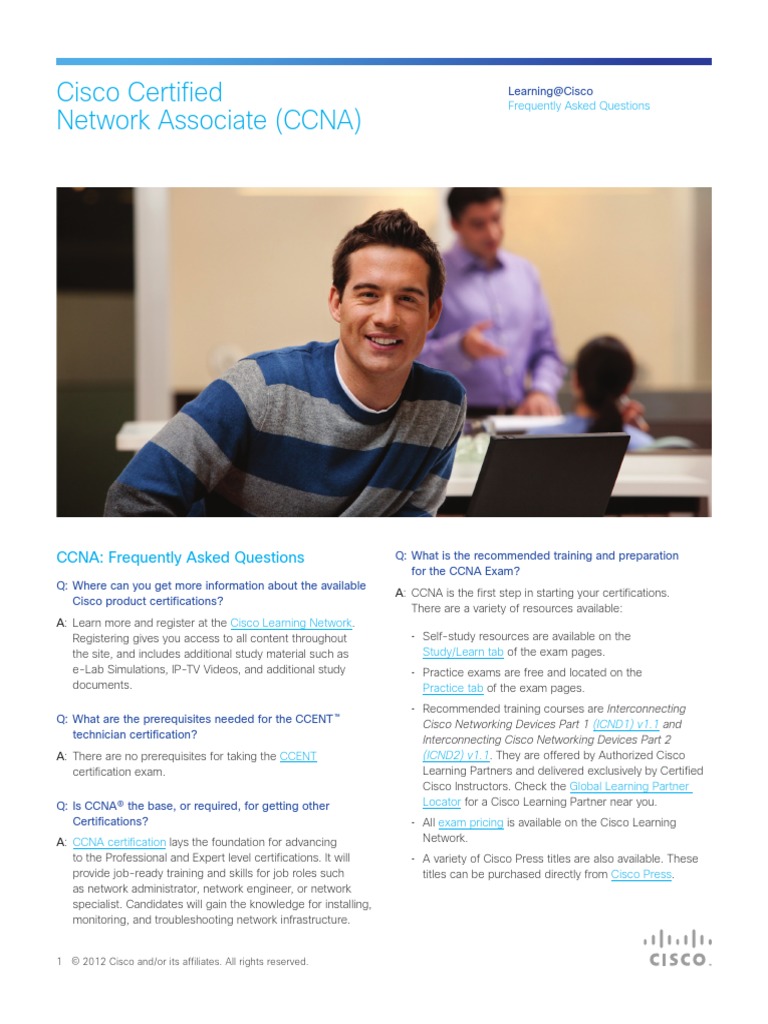 Cisco Certified Network Associate FAQ | PDF | Cisco Certifications ...