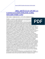 Análisis Del Artículo 139 de La Constitución Política Del Estado Peruano