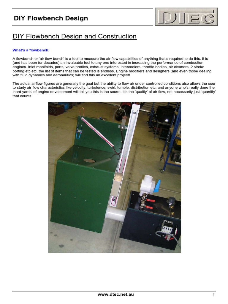 Flowbench Design2 Pdf Pressure Measurement Calibration