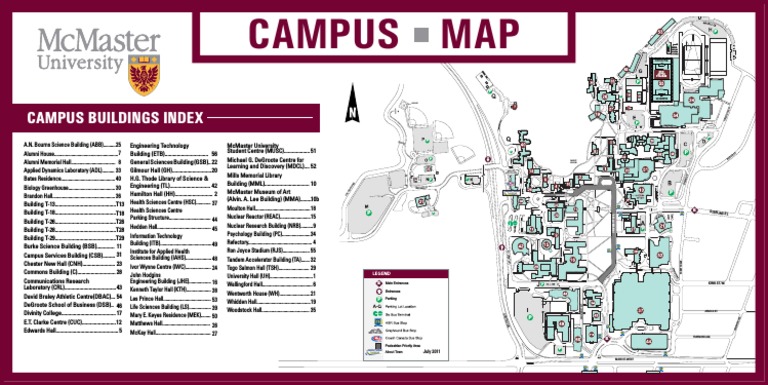 Mcmaster University Campus Map Mcmaster Campus Map | Pdf | Inquiry | Science